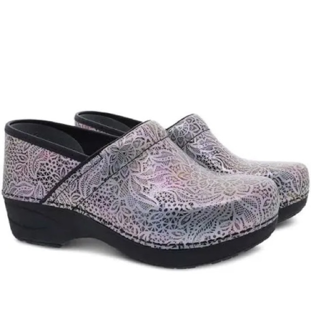 Dansko Lacy Leather Nursing Clogs - Picture 11 of 11